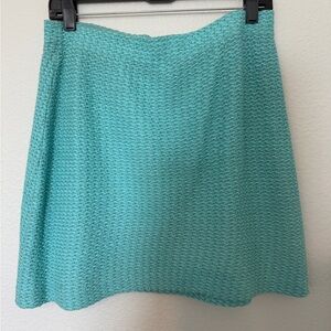 St. John Aqua Textured Knit skirt